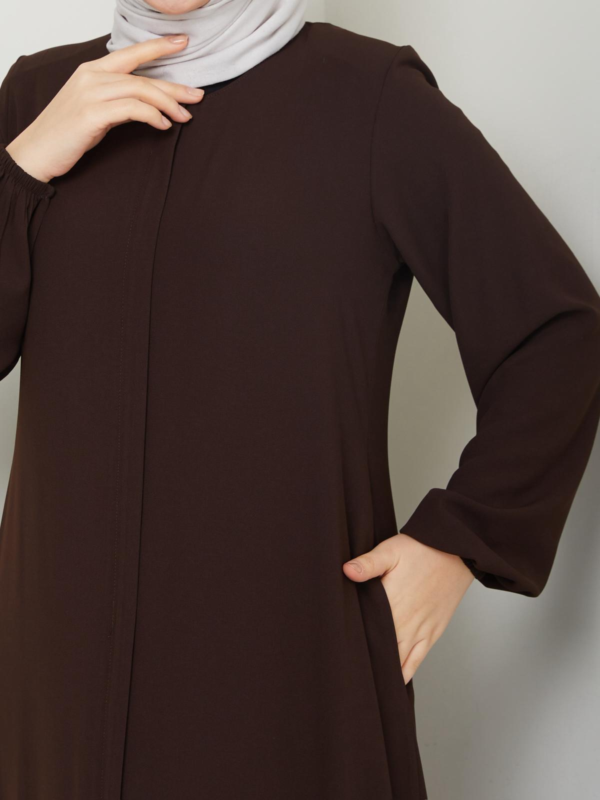 Rabia-Krepp Ferace mit Volantsaum – RH-K-FC-0004