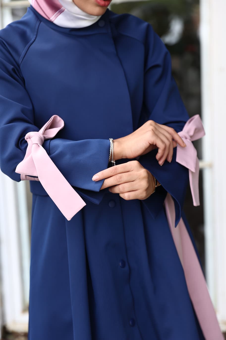 Modal Trenchcoat mit Kontrastgürtel – RH-M-TC-0004