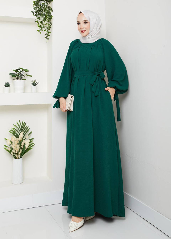 Maxikleid mit Bindegürtel RH-K-EL-0019