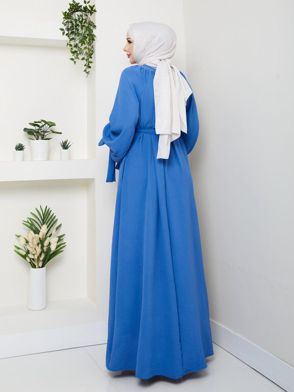 Maxikleid mit Bindegürtel RH-K-EL-0019