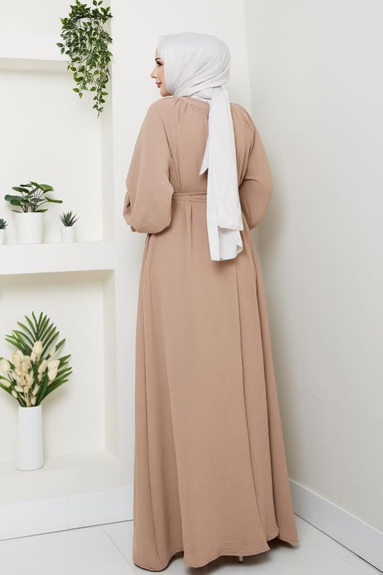 Maxikleid mit Bindegürtel RH-K-EL-0019