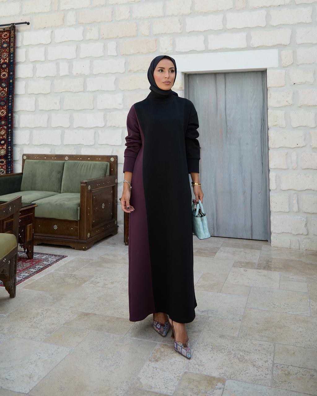 RH-M-EL-0002 Colourblock Maxikleid aus Oysho-Modal