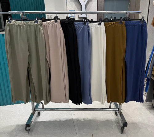 Kompakte Zweifaden-Hose (Wide-Leg) – 7 Farben | RH-P-PT-0001