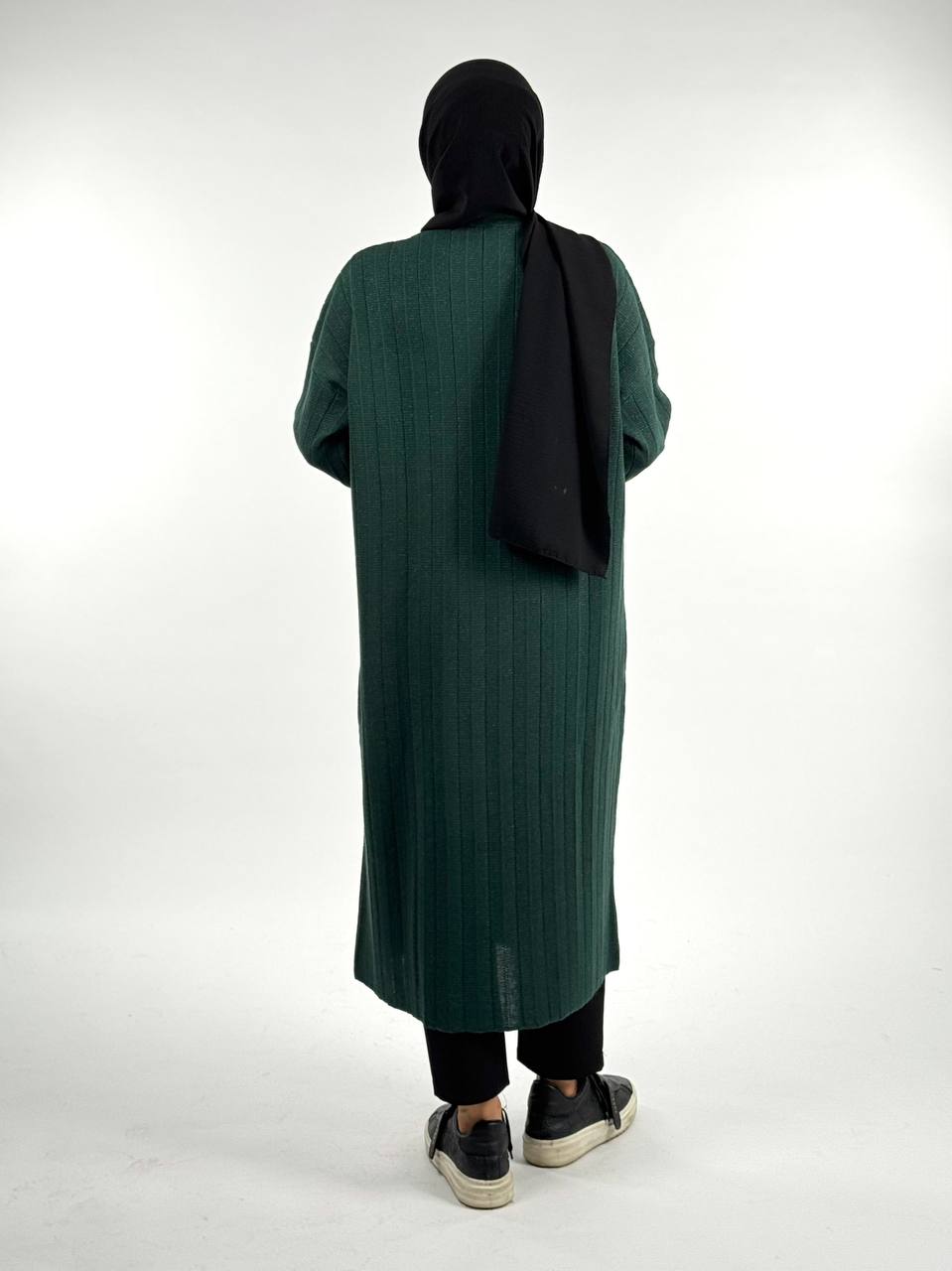 Geripptes Strickkleid mit Bündchenärmeln – Einheitsgröße (36–44) SMG RH-B-EL-0013