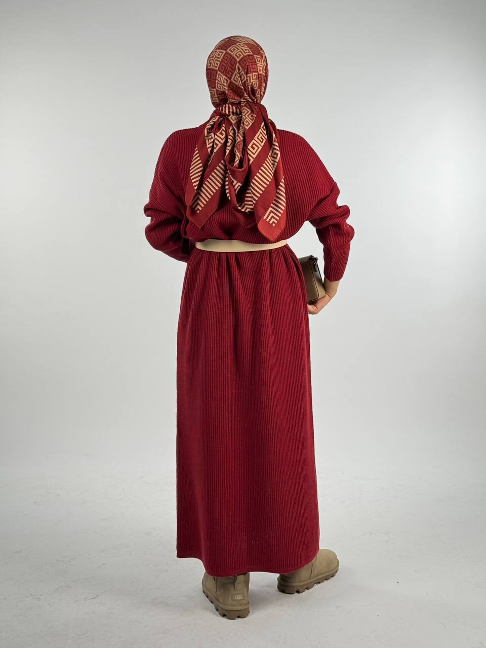 RUHENA Strickkleid mit halbhohem Rollkragen – Einheitsgröße (36–46) | RH-B-EL-0015