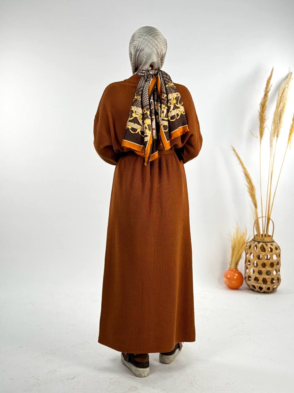 RUHENA Strickkleid mit halbhohem Rollkragen – Einheitsgröße (36–46) | RH-B-EL-0015