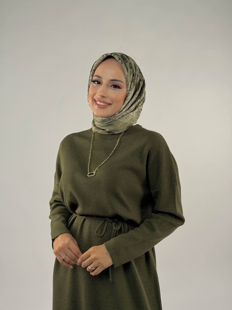 RUHENA Strickkleid mit Glitzergarn – Einheitsgröße (38–48) | RH-B-EL-0016