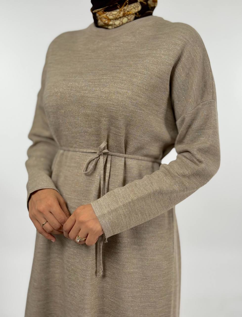 RUHENA Strickkleid mit Glitzergarn – Einheitsgröße (38–48) | RH-B-EL-0016