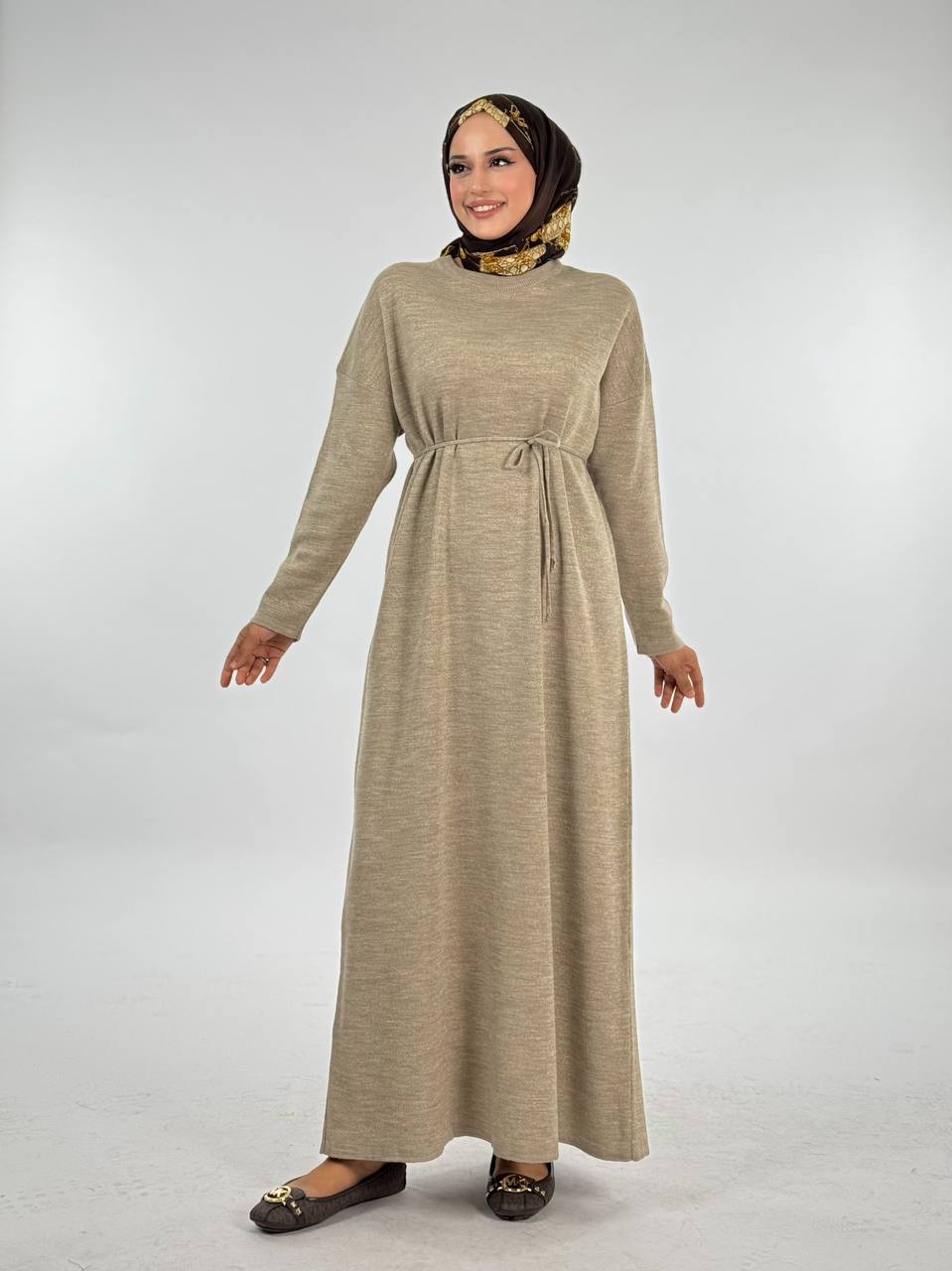 RUHENA Strickkleid mit Glitzergarn – Einheitsgröße (38–48) | RH-B-EL-0016