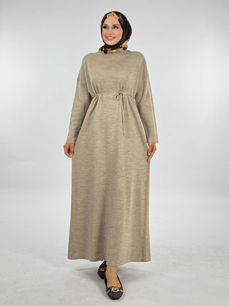 RUHENA Strickkleid mit Glitzergarn – Einheitsgröße (38–48) | RH-B-EL-0016