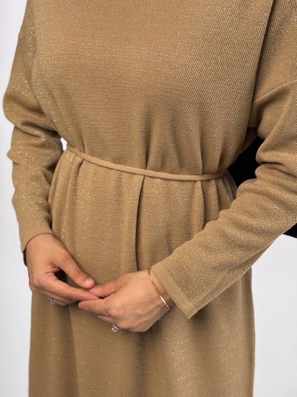 RUHENA Strickkleid mit Glitzergarn – Einheitsgröße (38–48) | RH-B-EL-0016